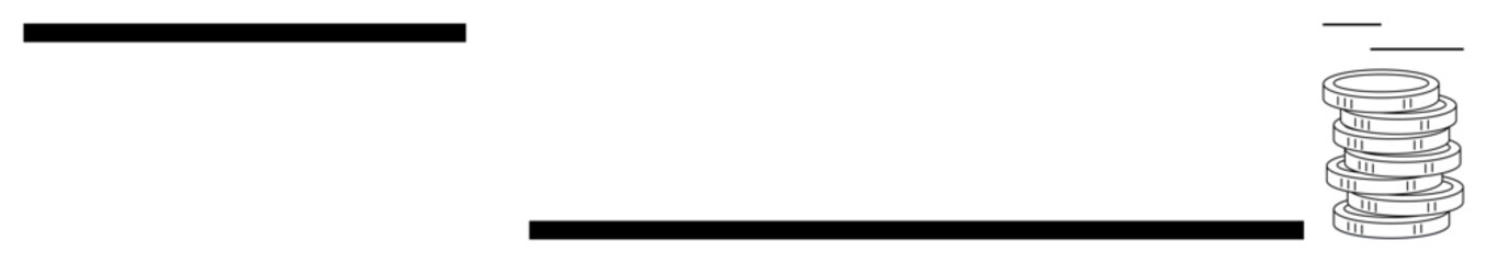 Horizontal black bars and stacked circular shapes evoke ideas of hierarchy, structure, workflow, and alignment. Ideal for data, organization, minimal design, logic, process balance simple flat