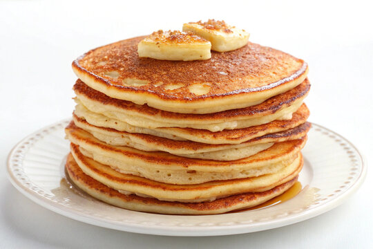 delicious golden brown pancakes breakfast food