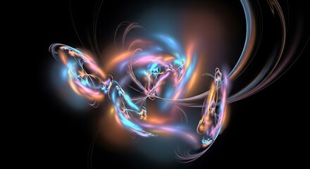 Fototapeta premium Abstract Colorful Fractal Design.