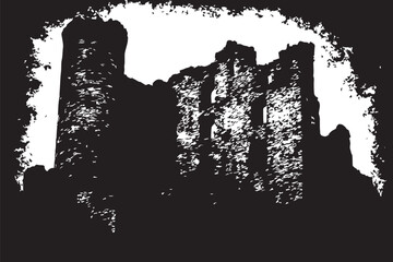 Bright Ruins of Ancient Castle