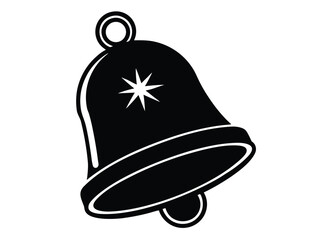 santa s sleigh bell vector icon