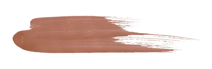 brown watercolor background. Artistic hand paint. Isolated on transparent background.