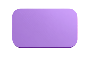 Purple Rounded Rectangle Object on White Background