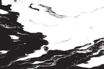 Abstract Black and White Liquid Marble Texture Design