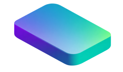 Colorful Gradient Smartphone Screen Mockup with Rounded Edges for Technology and Design Projects