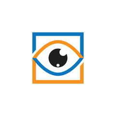 Stylized Eye logo vector symbol illustration element design