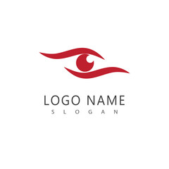 Stylized Eye logo vector symbol illustration element design