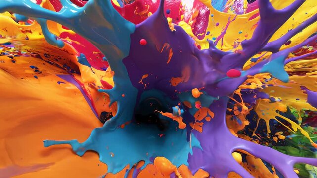 Fiery macro splash with golden arcs and cobalt shards freezes in air, revealing crisp detail and premium texture for bold creative graphic backplates.