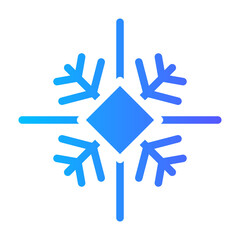 Snowflake gradient icon
