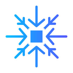 Snowflake gradient icon