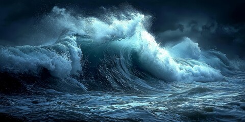 The Impact of Waves in a Stormy Ocean Setting