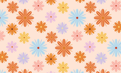 seamless pattern with flowers