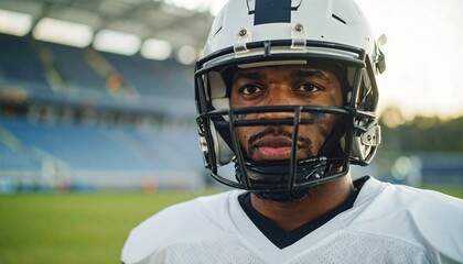 Close-up of a football player