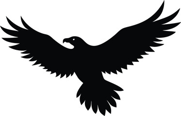 Andean Condor in Flight. Powerful Black Silhouette Vector Illustration. Flying condor silhouette vector illustration