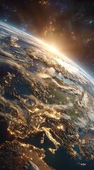 Earth From Space Sunrise