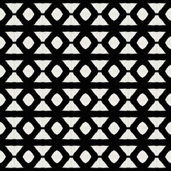 Black and white vintage geometric seamless pattern for fabric, wallpaper, or decorative textile design
