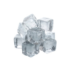 Sparkling Pile of Ice Cubes - Refreshing and Cold