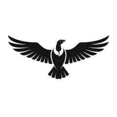 Fototapeta premium Majestic condor soars with strength and freedom, perfect logo or emblem design element for businesses