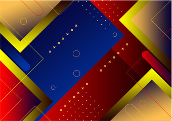 A beautiful abstract color combination with a geometric background. A dynamic composition of shapes. A cool background design for a poster. Vector illustration.