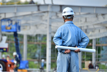 工事工程を管理する現場監督