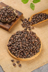 Fresh Pine Nuts from Changbaishan Mountain - Wild Harvested Natural Food in Wooden Bowls