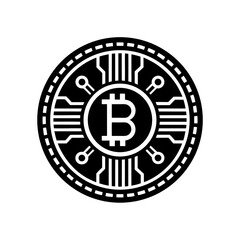 cryptocurrency bitcoin icon 