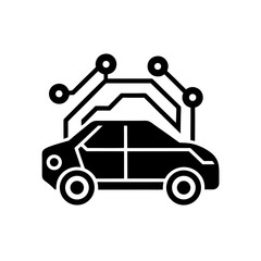 ai in transportation car icon 