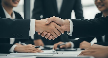 Business Deal Handshake Agreement.