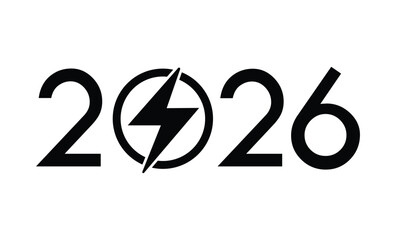 Minimalist black and white design featuring bold 