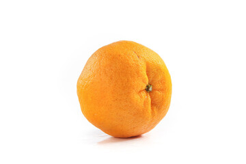 Fresh Orange Citrus Fruit Isolated on White Background