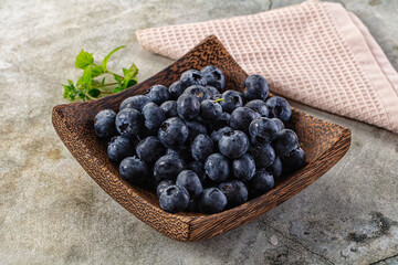 Sweet juicy ripe blueberry heap