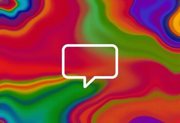 Obraz premium Clean white vector message box icon isolated on background, empty, illustration