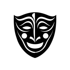 theater masks drama icon 