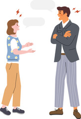 Young couple arguing