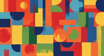 Colorful Geometric Abstract Design.