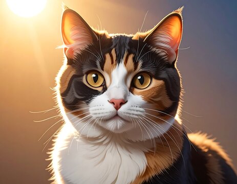 Close-up of a calico cat (2)