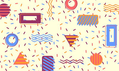 flat design of abstract geometric background