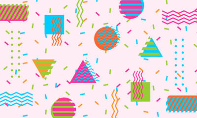 flat design of abstract geometric background