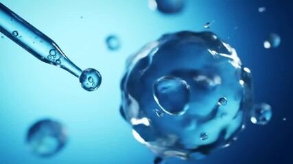 futuristic blue light streaks cascading with ethereal glow and slow pulsating motion - Powered by Adobe