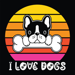 Dog T Shirt Print Template, Typography Design For Shirt, Mugs, Iron, Glass, Stickers, Hoodies, Pillows, Phone Cases, etc