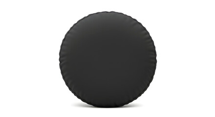 Black Round Cushion Pillow &ndash; Bantal Duduk Bulat Hitam