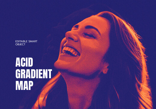 Acid Gradient Map Photo Effect