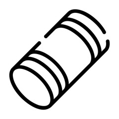 foam roller Line Icon