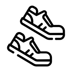 gym shoes Line Icon