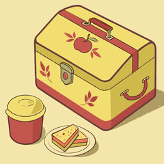 vector illustration of a cake