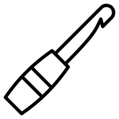 Crochet Hook  Icon Element For Design