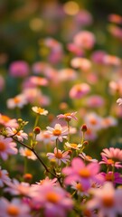 Dreamy serenity among flowers 
