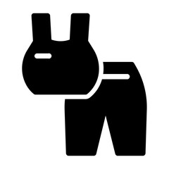 sport clothes Solid icon