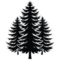 Fototapeta premium pine tree vector icon