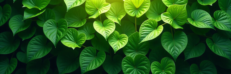 lush green backdrop densely packed leaves fills frame vibrant hues bursting forth shadows soft dappled sunlight casting